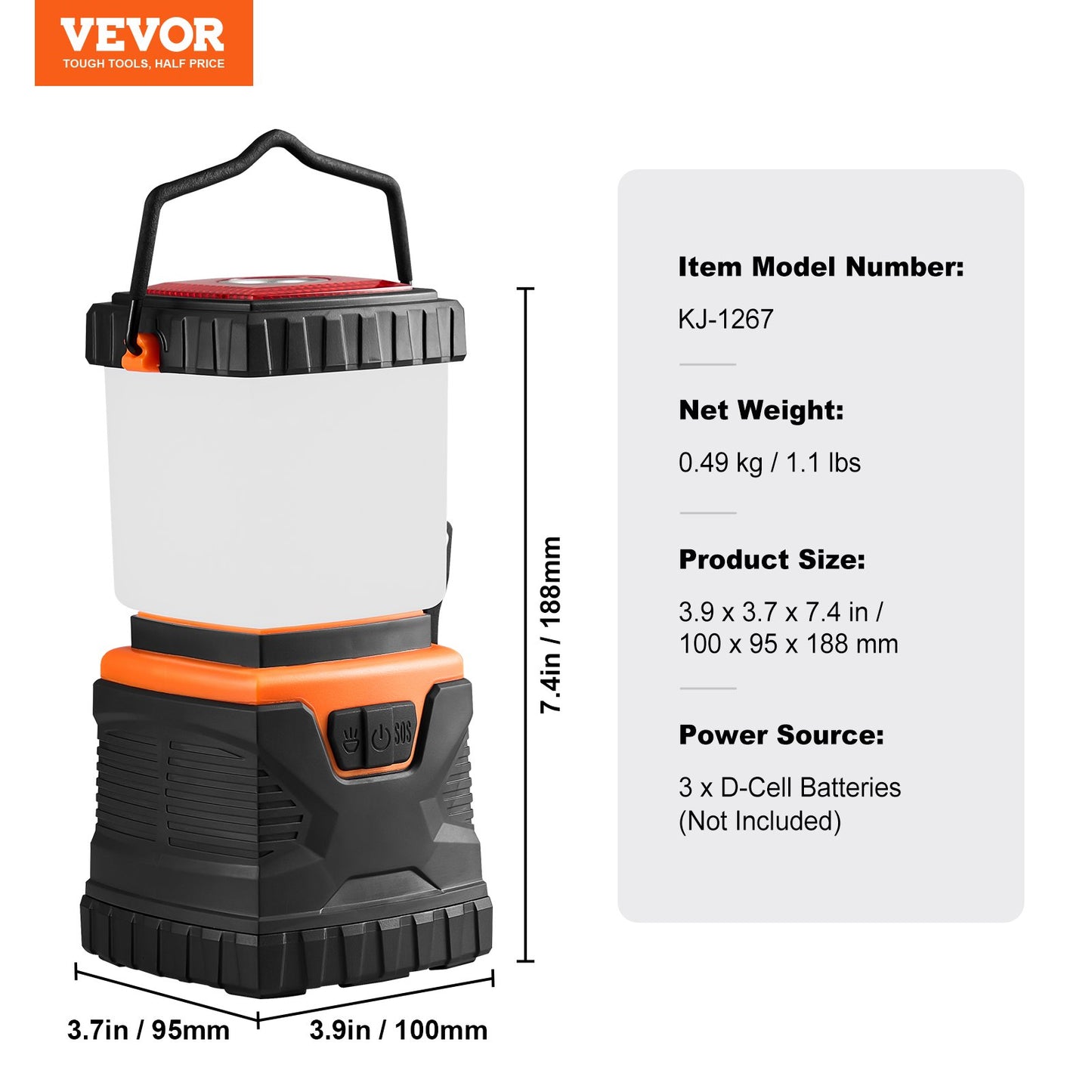 LED Camping Lantern Rechargeable Portable 1000LM for Outdoor Adventure