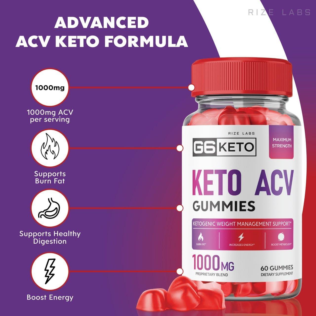G6 Keto ACV Gummies - G6 Keto ACV Gummies Weight Loss - 60 Gummies