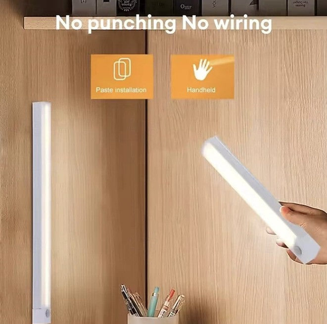 LED Night Light Motion Sensor Cabinet Light Night Lamp Under LED Magnetic Closet Light for Kitchen Cabinet Led