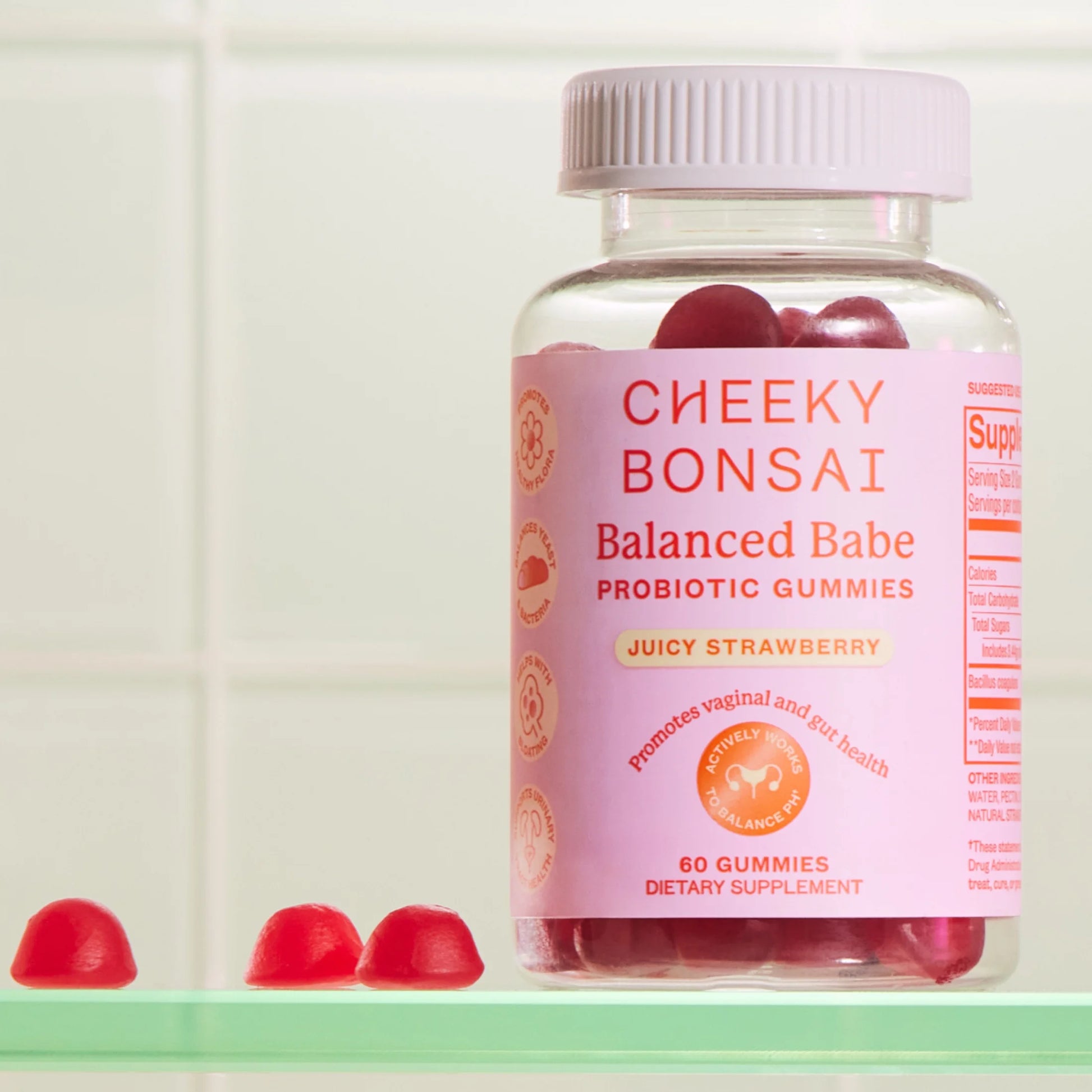 Women'S Probiotic Gummies Balanced Babe, 60 Count